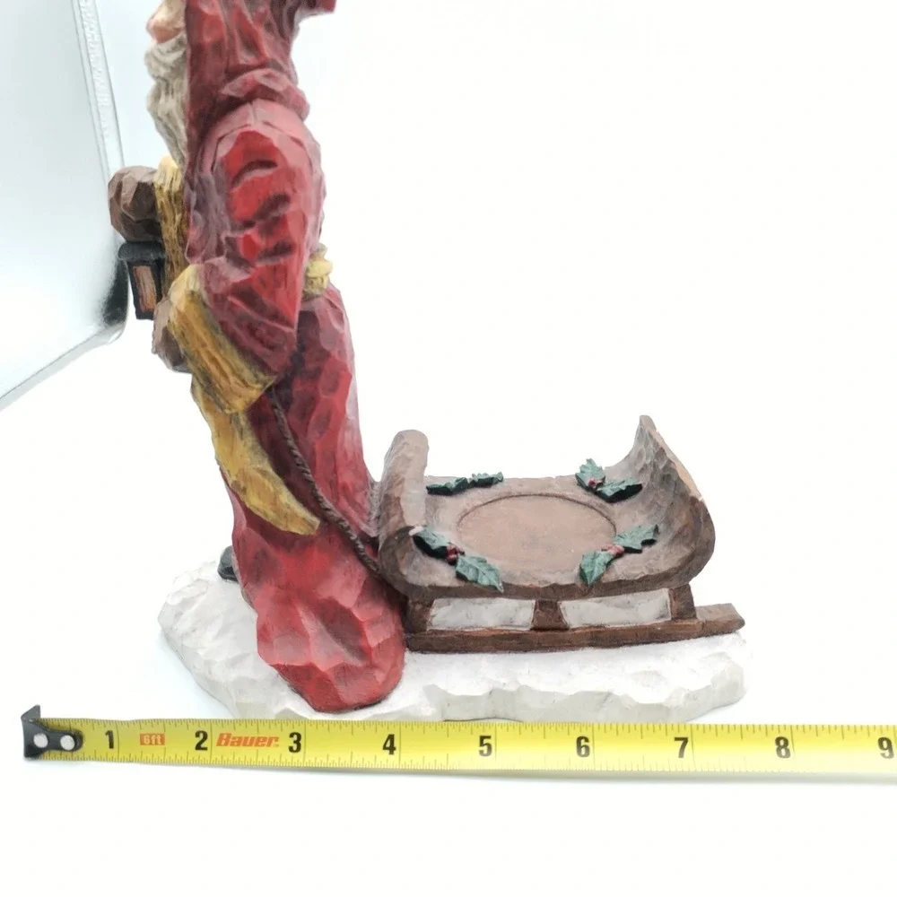 Craig Kirkwood for DEMDACO‎ 2002 Santa with Sledge Votive Candle Holder Figurine